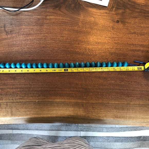 Aarikka Turquoise Wood Necklace - Picture 3 of 3